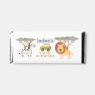 Safari Adventure Birthday Party Hershey Bar Favors