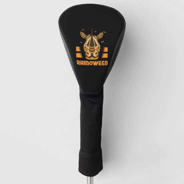 Safari Africa serengeti wildlife halloween rhino Golf Head Cover (Front)