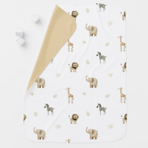 Safari Animal Baby Kids Room Nursery Kids Blanket