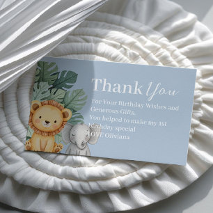 Safari Animal Baby Shower Display shower Business Card