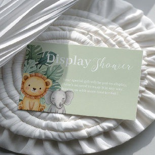 Safari Animal Baby Shower Display shower Business Card