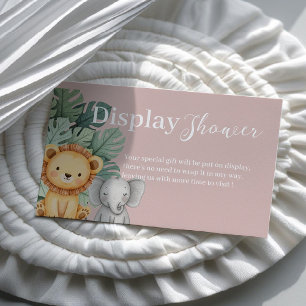 Safari Animal Baby Shower Display shower Business Card