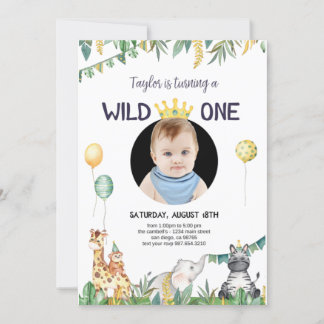 Safari Animal Invitation