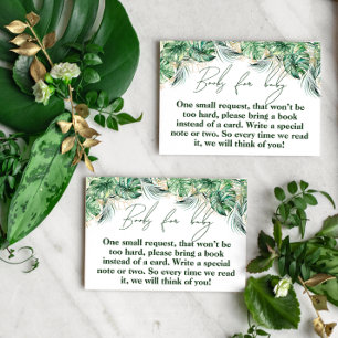 Safari Animal Jungle Green & Gold boy book Enclosure Card