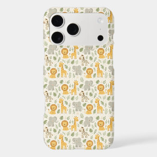 Safari animal nursery print iPhone 17 pro max case