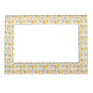 Safari animal nursery print magnetic frame