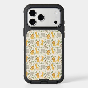 Safari animal nursery print iPhone 17 pro max case