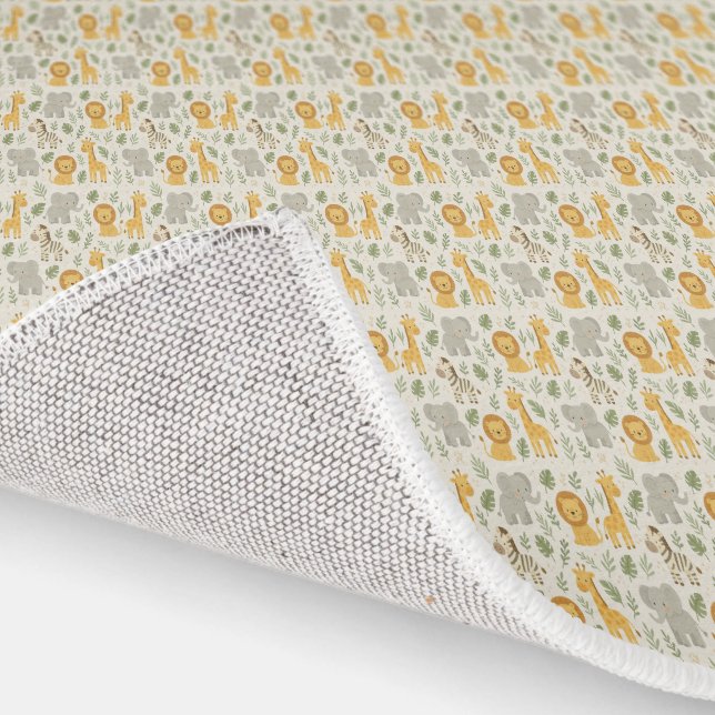 Safari animal nursery print rug (Indoor)