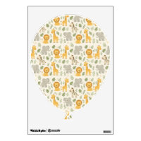 Safari animal nursery print