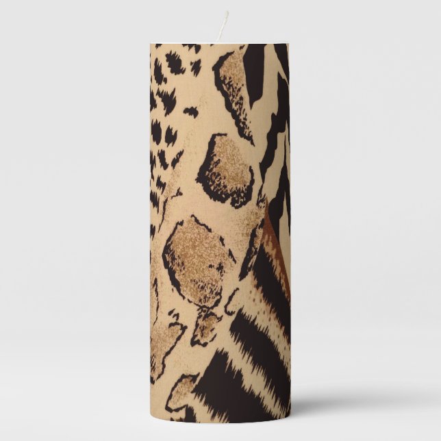 Safari Animal Print Candle (Front)