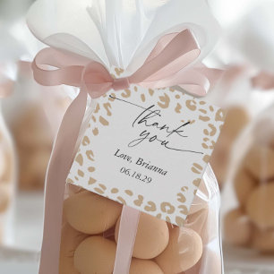Safari animal print Gender Neutral Baby Shower Favor Tags