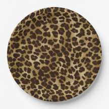 Safari Animal Print Leopard Cheetah Paper Plates