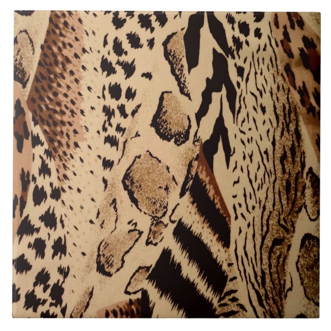 Safari Animal Print Tile (Front)