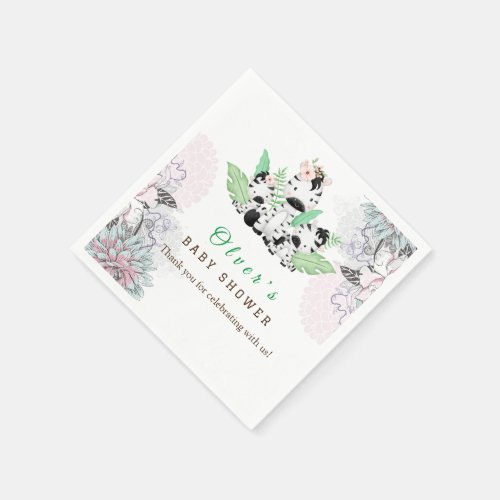 Safari animal theme Baby Shower  Napkins
