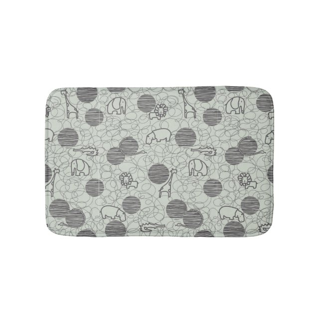 safari animals 1 bathroom mat (Front)