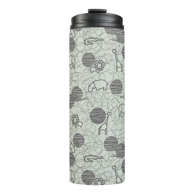 safari animals 1 thermal tumbler (Front)
