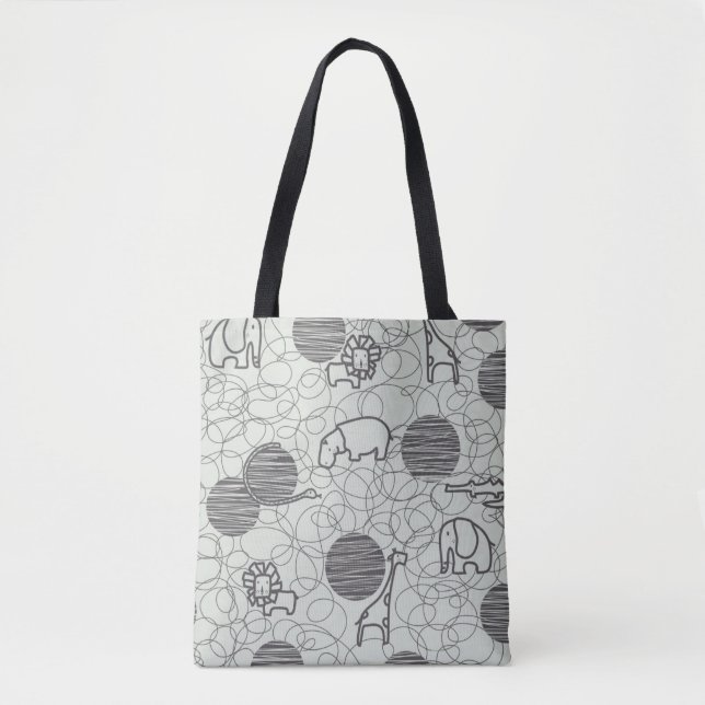 safari animals 1 tote bag (Front)