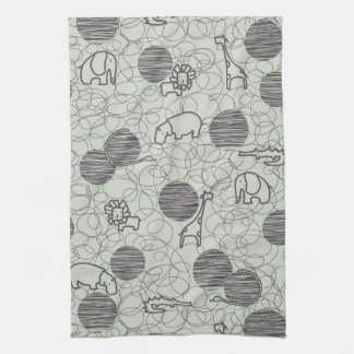 safari animals 1 towel