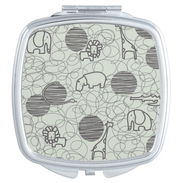 safari animals 1 vanity mirror (Front)