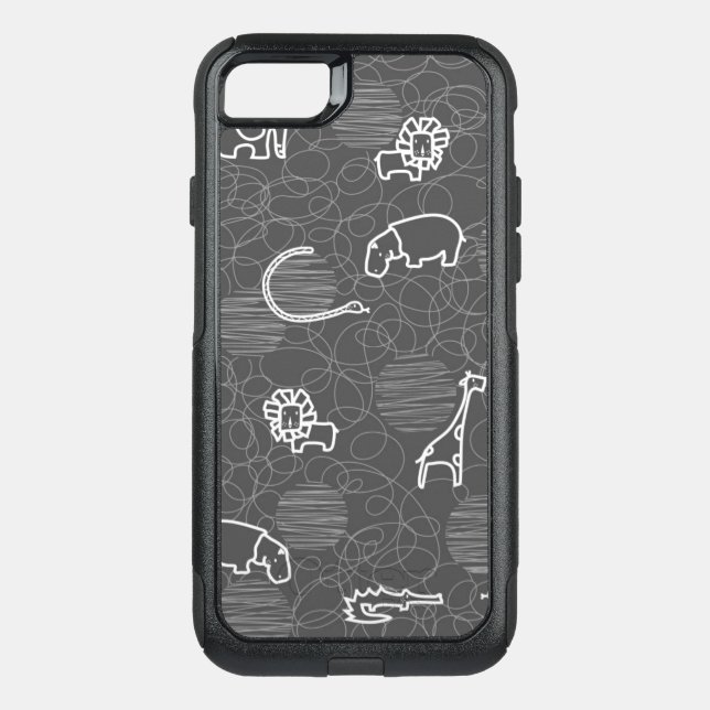 safari animals 5 otterbox iPhone case (Back)