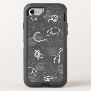 safari animals 5 OtterBox defender iPhone SE/8/7 case