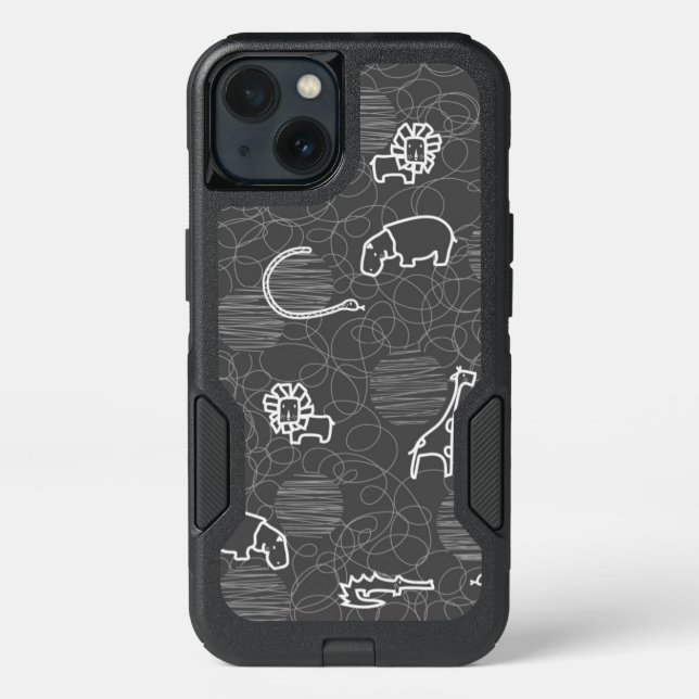 safari animals 5 otterbox iPhone case (Back)