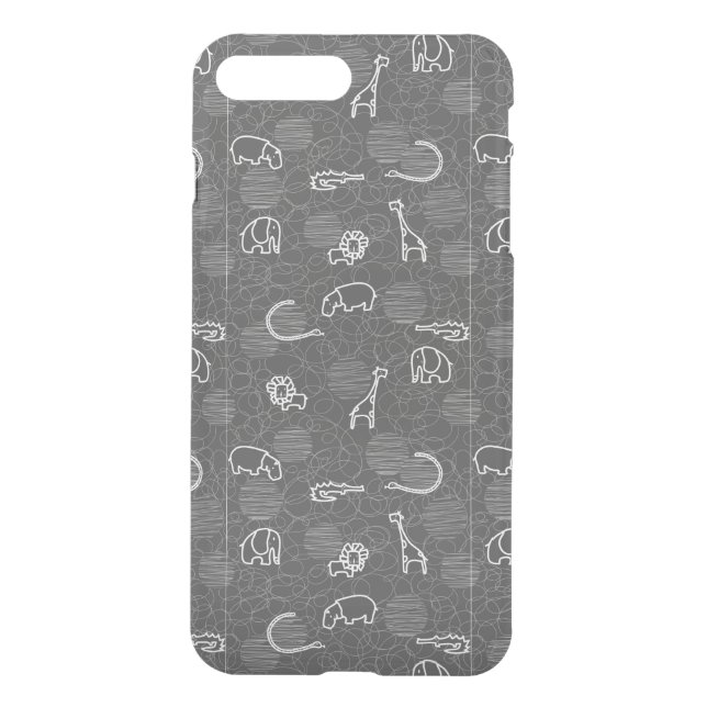 safari animals 5 uncommon iPhone case (Back)