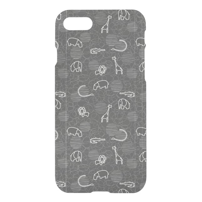safari animals 5 uncommon iPhone case (Back)