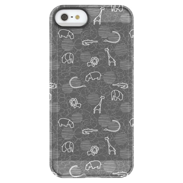 safari animals 5 uncommon iPhone case (Back)