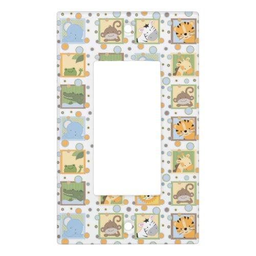 Safari Animals Baby Nursery Kids Light Switch Cover