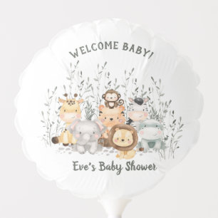 Safari Animals Baby Shower Balloon