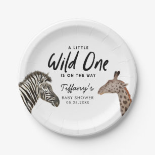 Safari Baby 9 in. Premium Paper Plates (Set of 16) – Corner Stork