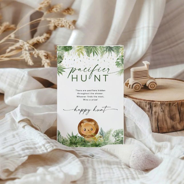 Safari Animals Baby Shower Pacifier Hunt Game (Creator Uploaded)