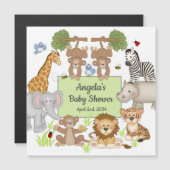 Safari Animals Baby Shower Party Reminder (Front/Back)