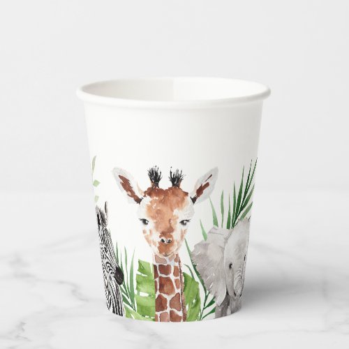 Safari Animals Birthday Paper Cups