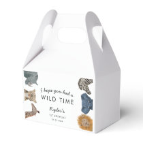 Safari Animals Birthday Party Wild Time Favor Boxes