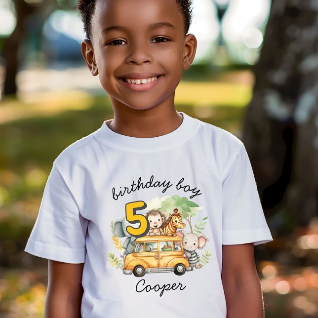 Safari animals boys birthday  T-Shirt (Creator Uploaded)