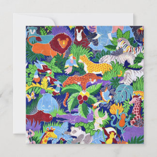 Safari Animals Card