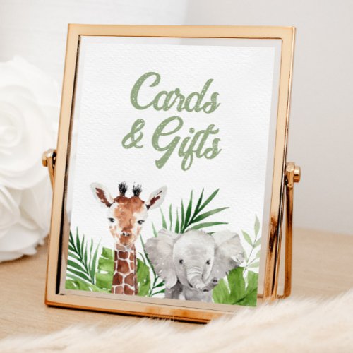 Safari Animals Cards and Gifts Poster