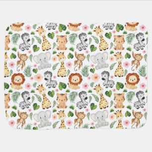 Safari Animals - Cute safari baby animals Baby Blanket