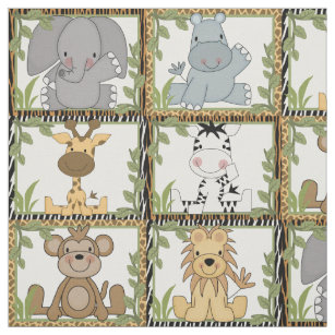 Safari Jungle Animal Fabric Zazzle