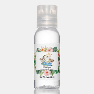 Safari Animals Floral Boy Baby Shower  Hand Saniti Sanitizer