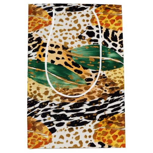 Safari Animals Fur Prints Patterns Exotic Jungle Medium Gift Bag