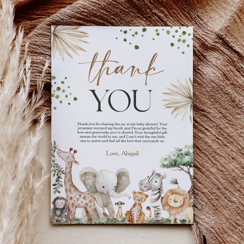 Safari Animals Gender Neutral Baby Shower