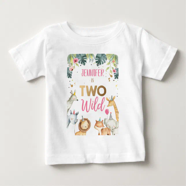 Maglietta Di Compleanno Per Bambina Con Ghirlanda Floreale – Personalizzabile – Cotone 100%