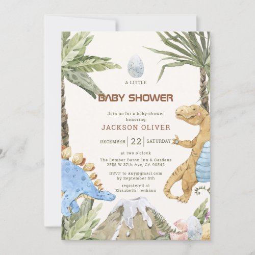 Safari Animals Illustration Baby Shower