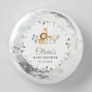 Safari Animals, Jungle, Wild Animals, Baby Shower Dipped Oreo Cookie Favors