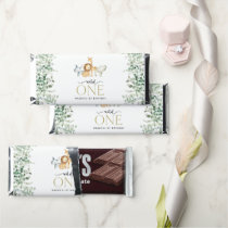 Safari Animals, Jungle, Wild One, First Birthday Hershey Bar Favors