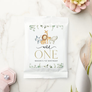 Safari Animals, Jungle, Wild One, First Birthday Hot Chocolate Drink Mix