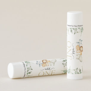 Safari Animals, Jungle, Wild One, First Birthday Lip Balm